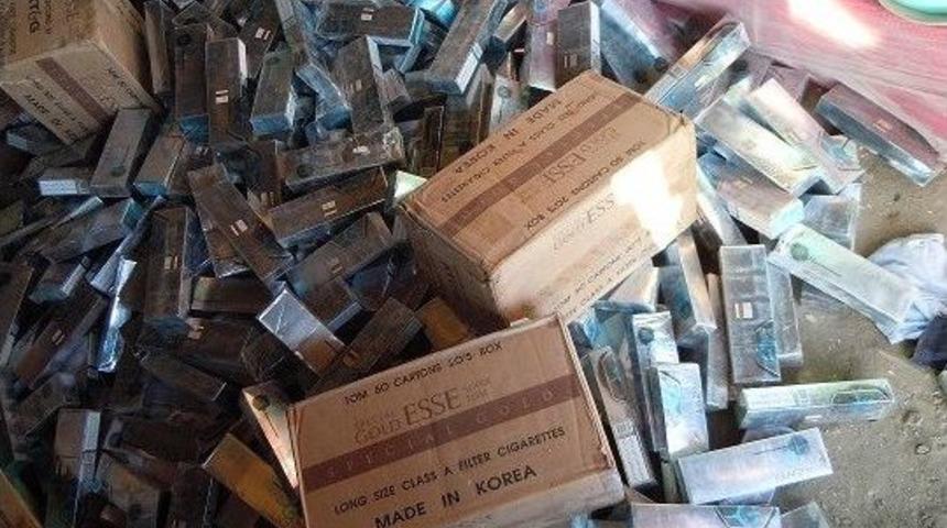 Erzurum&rsquo;da 58 Bin 200 Paket Ka&ccedil;ak Sigara Ele Ge&ccedil;irildi