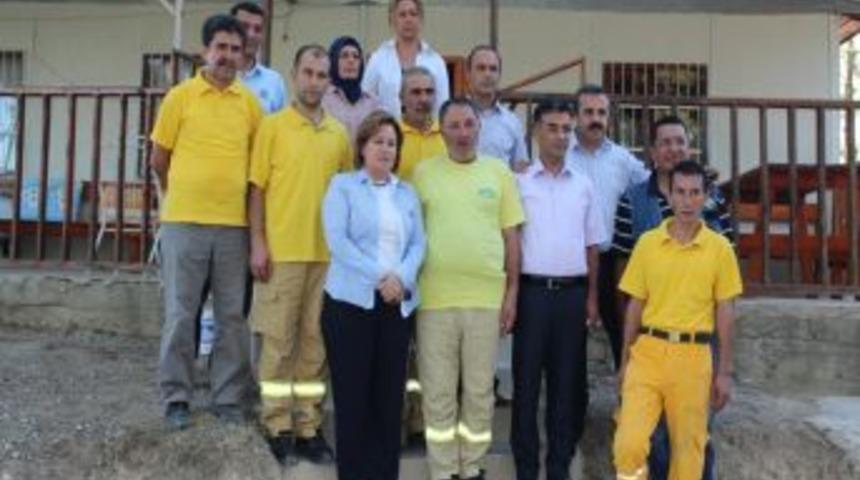 Milletvekili G&uuml;rkan'dan Yangın S&ouml;nd&uuml;rme Ekiplerine Moral Ziyareti