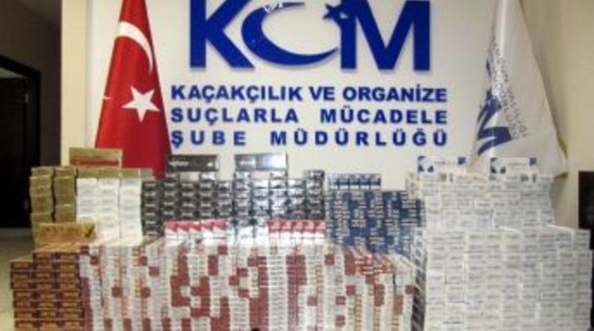 Samsun'da 973 Paket Ka&ccedil;ak Sigara Ele Ge&ccedil;ti