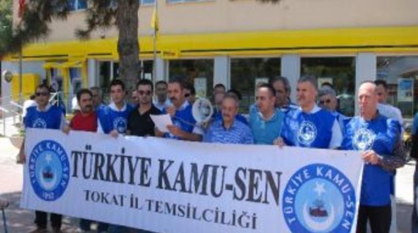 Tokat'ta, Toplu S&ouml;zleşme Eylemi