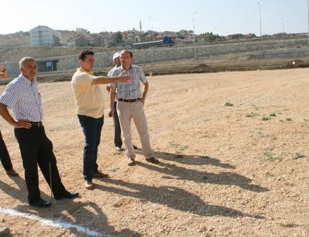 Başkan Vekili Bakıcı Terminal Yapım &Ccedil;alışmalarını Denetledi