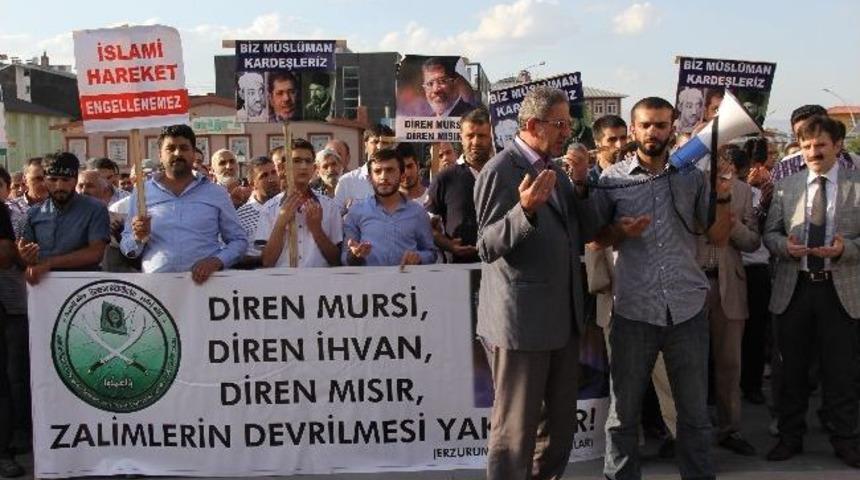 Erzurum'da Mısır'daki Katliam Kınandı