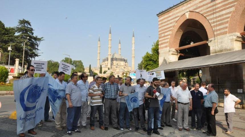 Mısır'daki Katliam Edirne'de Protesto Edildi