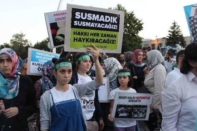 Mısır daki Katliam Ankara da Protesto Edildi 1