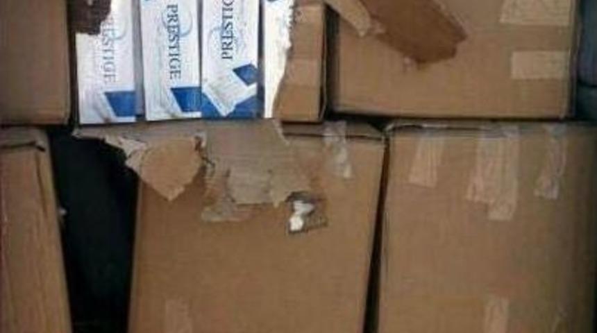 Minib&uuml;ste 30 Bin Paket Ka&ccedil;ak Sigara Ele Ge&ccedil;irildi