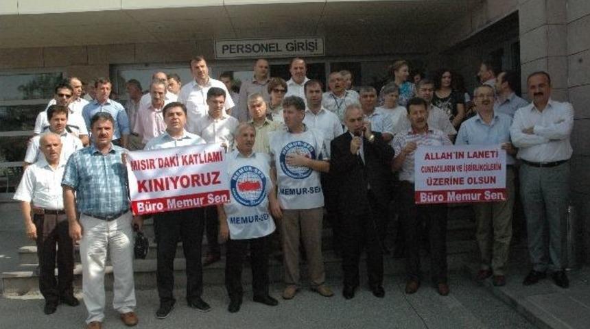 B&uuml;ro Memur - Sen&rsquo;den Mısır&rsquo;da Yapılan Katliamlara Tepki