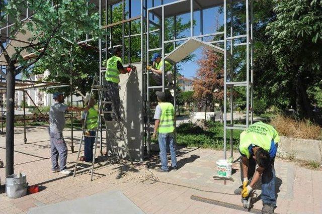 Osmangazi Parkı Giriş Takı Yenilendi 1