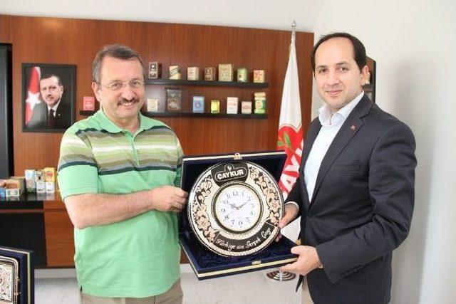 Artvin Valisi Kalkan&rsquo;dan &Ccedil;aykur Genel M&uuml;d&uuml;rl&uuml;ğ&uuml; ne Veda Ziyareti 1