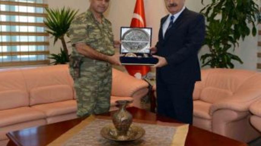 Tuğgeneral Saldık&rsquo;tan Vali Kıra&ccedil;&rsquo;a Veda Ziyareti