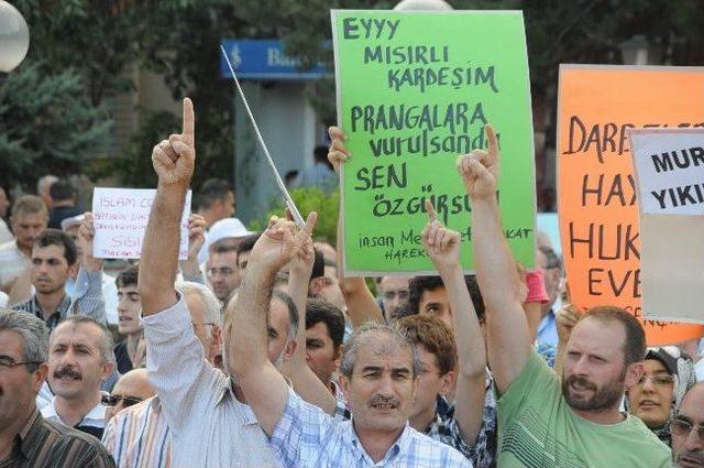 Tokat’ta, Mısır’daki Olaylar Protesto Edildi