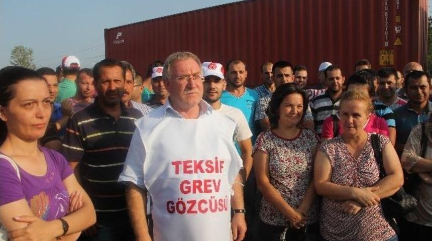 Edirne&rsquo;de Tekstil İş&ccedil;ilerinden Grev