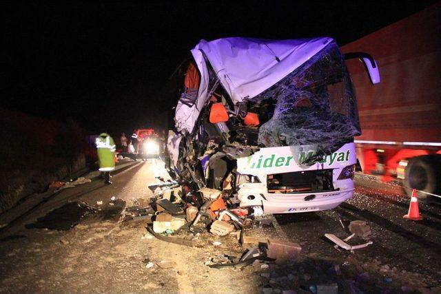 Ankara’da otobüs kazası: 1 ölü, 34 yaralı