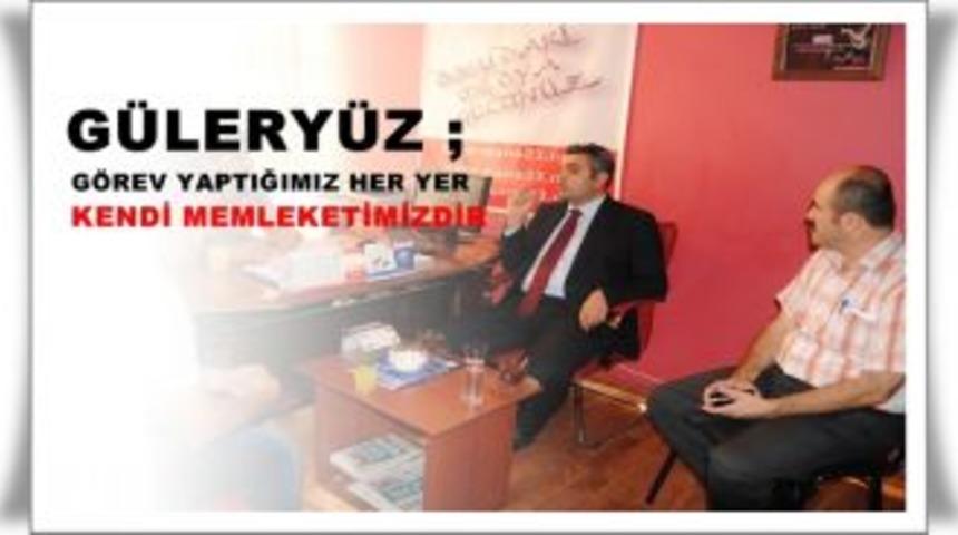 Pertek Kaymakamından ajansımıza veda ziyareti