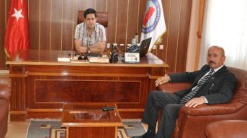 Başkan Samur&rsquo;dan Kaymakam İlhan&rsquo;a Hoşgeldin Ziyareti