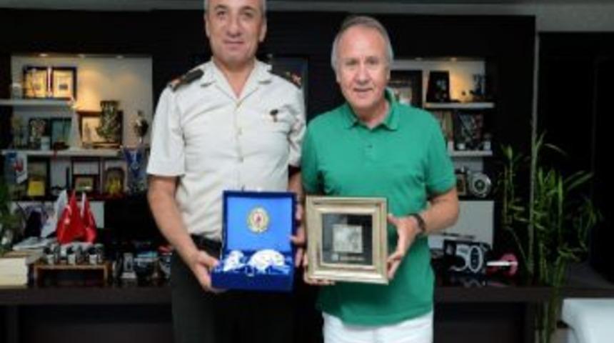 Garnizon Komutanı&rsquo;ndan Başkan Evcilmen&rsquo;e Veda Ziyareti