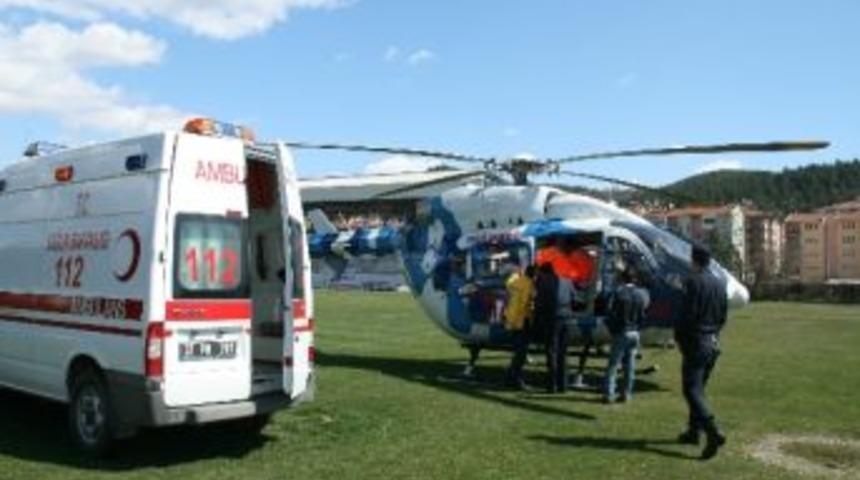 Kastamonu&rsquo;dan Helikopter Ambulans Havalandı