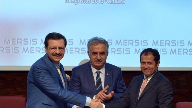 TOBB Ile Bakanlık, MERSİS Için Imzaladı