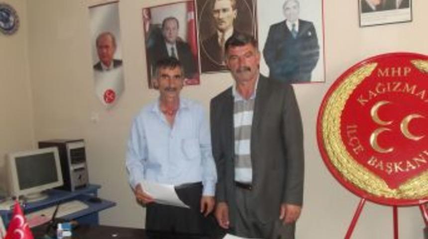 M.H.P Kağızman İl&ccedil;e teşkilatının ilk aday adayı