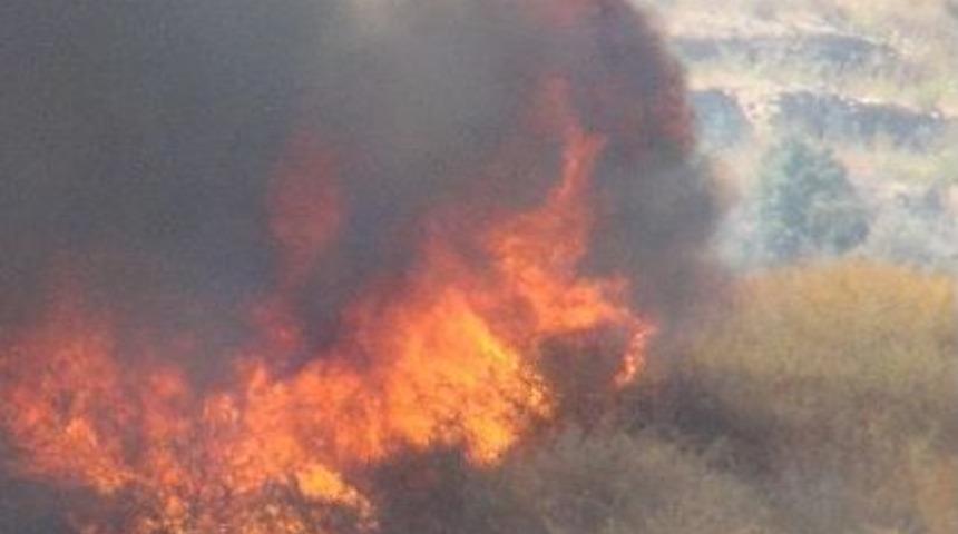 Antalya&rsquo;da Tarım Arazisinde Yangın