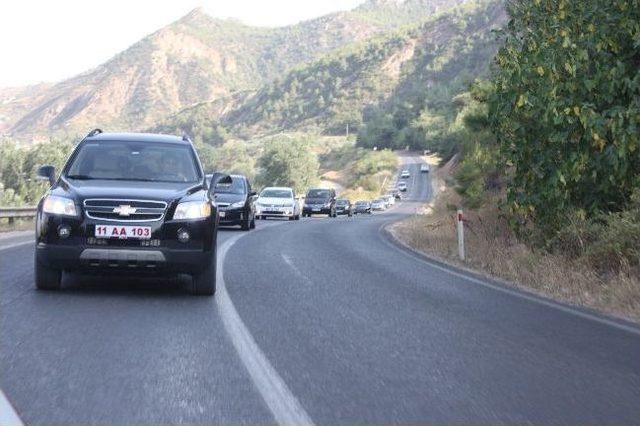 Osmaneli Kaymakam’ı Ali Ada Konvoy Eşliğinde Uğurlandı