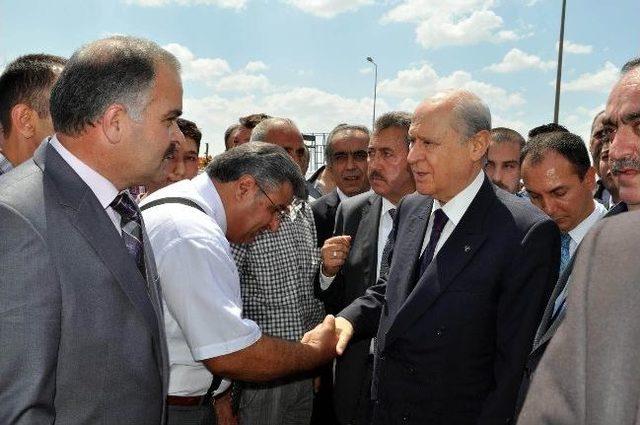 Mhp Lideri Bahçeli Kayseri'ye Geldi