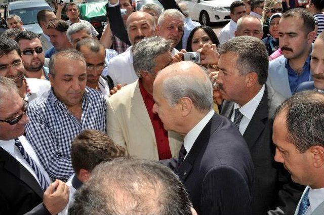 Mhp Lideri Bahçeli Kayseri'ye Geldi