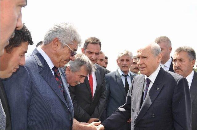 Mhp Lideri Bahçeli Kayseri'ye Geldi