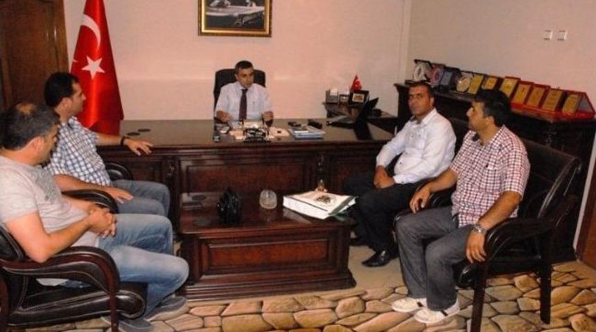 Bulanık Ve Malazgirt Gazetecileri, Yeni Kaymakamı Ziyaret Etti