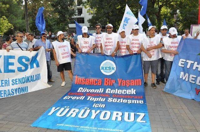 Toplu İş Sözleşmesine Karşı Başlayan Yürüyüş Uşak’a Ulaştı 1