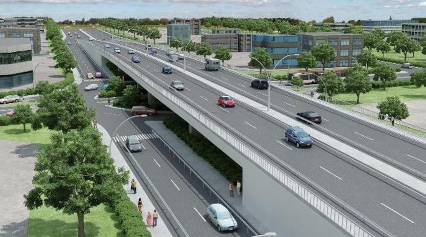 İzmit Yahyakaptan K&ouml;pr&uuml;l&uuml; Kavşağı Hızla İlerliyor