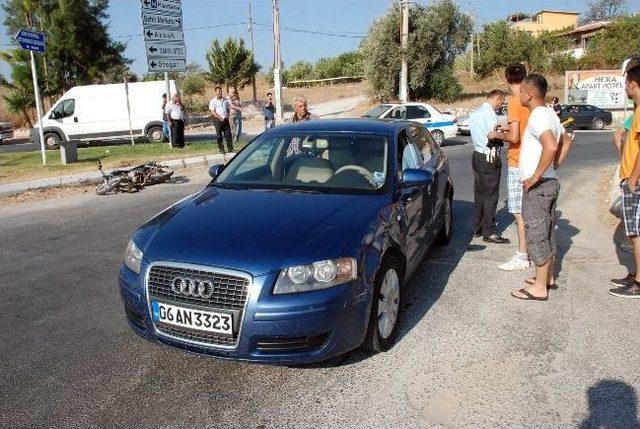 Didim’de Motosiklet Kazası; 2 Yaralı 1