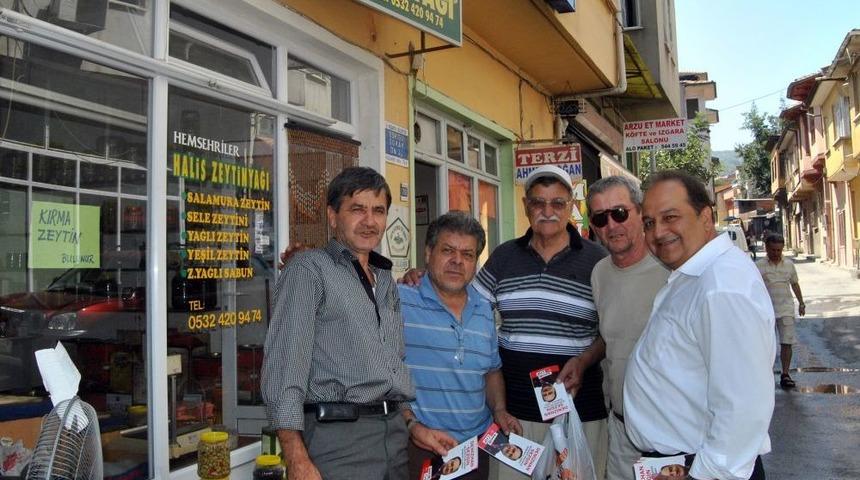 CHP Mudanya Belediye Başkan Aday Adayı Sezgin'den Esnaf Turu