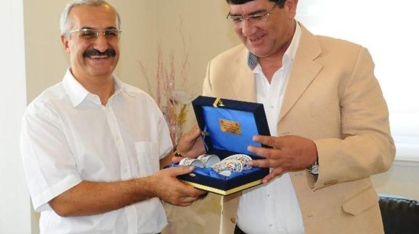 Kepez Kaymakamı &Ouml;zyiğit Aesob&rsquo;a Veda Ziyareti