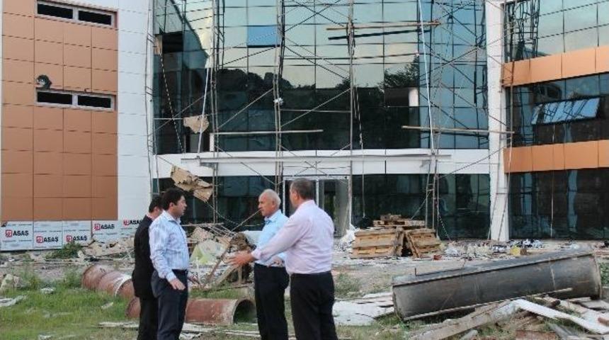 Tun&ccedil; Kozcağız Terminal İnşaatında İncelemelerde Bulundu