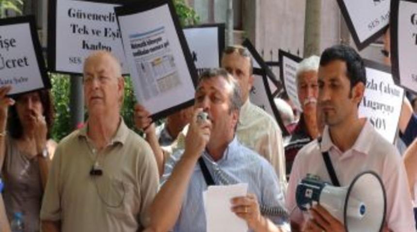 Sağlık Bakanlığı &Ouml;n&uuml;nde Toplu S&ouml;zleşme Protestosu