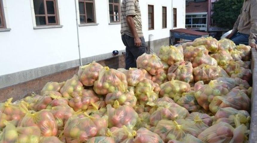 İskilip Belediyesi'nden Vatandaşlara Ücretsiz Elma