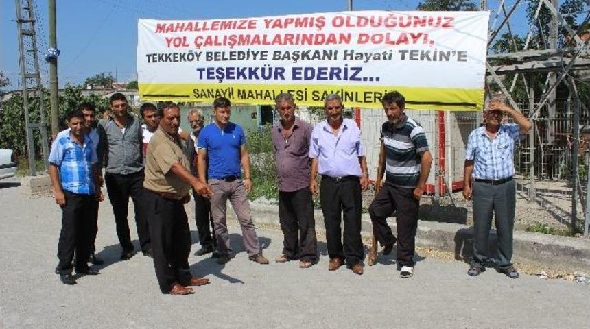 Mahallenin Yarım Asırlık Yol &Ouml;zlemi Son Buldu