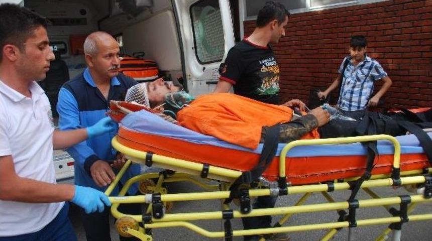 Ara&ccedil; Bakımı Yaparken Yaralanan İş&ccedil;i, Hastaneye Kaldırıldı