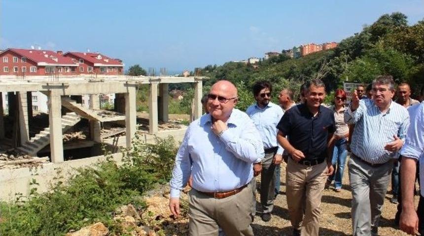 Şahin Ve Şener, Alevi K&uuml;lt&uuml;r Merkezini Ziyaret Etti, Cami Temeli Attı