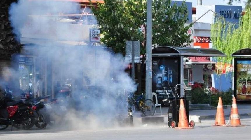 Manisa'da Ş&uuml;pheli &Ccedil;anta Paniği