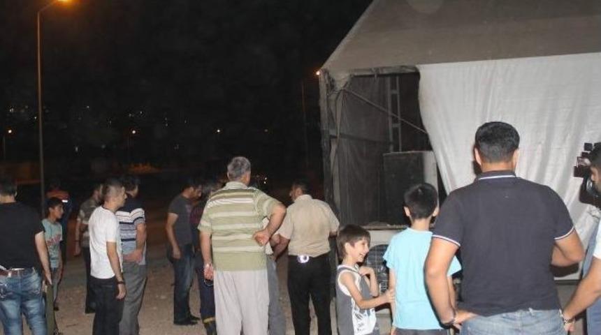 Emine Erdoğan&rsquo;ın Siirt'e Hediye Ettiği &Ccedil;adır Ateşe Verildi