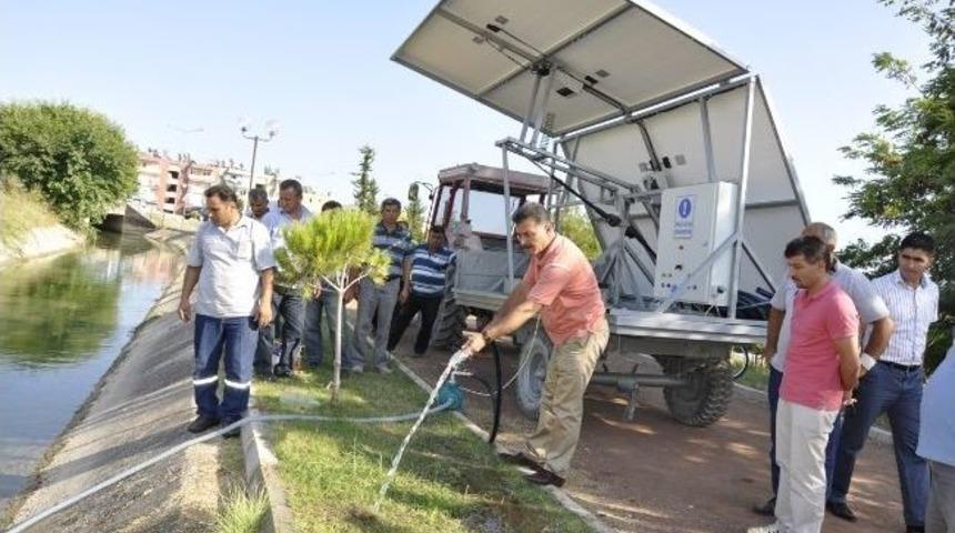 Toroslar&rsquo;da Yeşil Alanlar G&uuml;neş Enerjisi İle Sulanacak