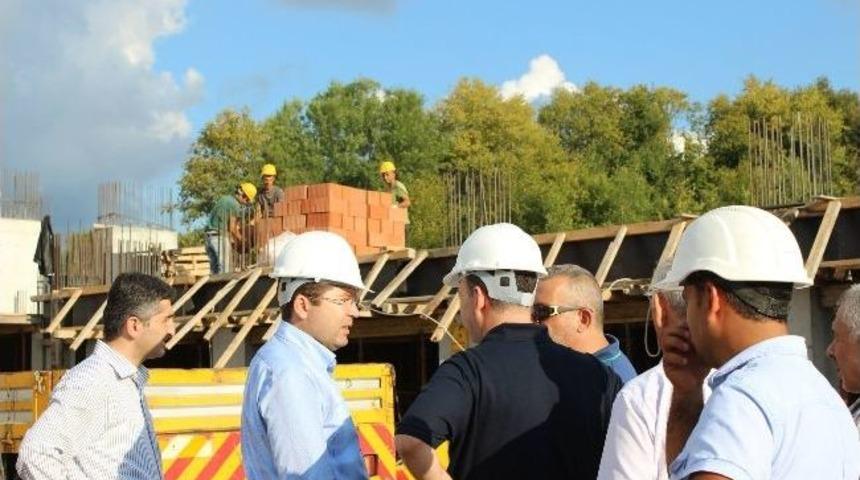 Milletvekili Tun&ccedil; &Ouml;ğrenci Yurdu İnşaatında İncelemelerde Bulundu