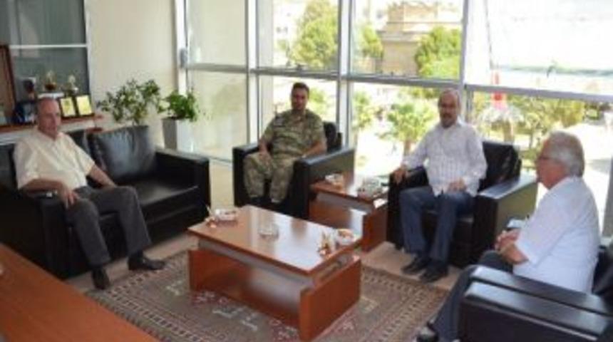 S&ouml;ke&rsquo;nin Yeni Garnizon Komutanından Başkan &Ouml;zekmek&ccedil;i&rsquo;ye Ziyaret