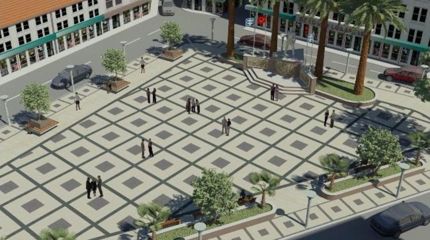 Edremit&rsquo;in Cumhuriyet Meydanı Yenilenecek