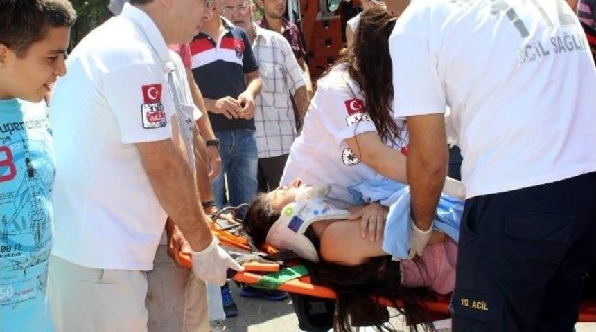 Salihli&rsquo;de Trafik Kazası 1 Yaralı