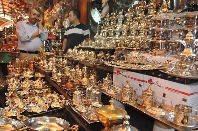 Bakır İşlemelere Turistlerden Yoğun İlgi