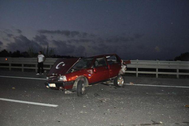 Samsun'da trafik kazası: 1 ölü, 5 yaralı