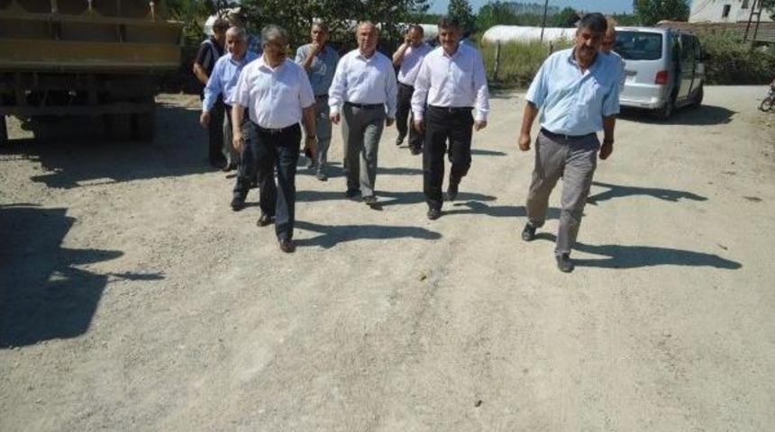 Vali &Ccedil;ınar Yol &Ccedil;alışmalarını İnceledi