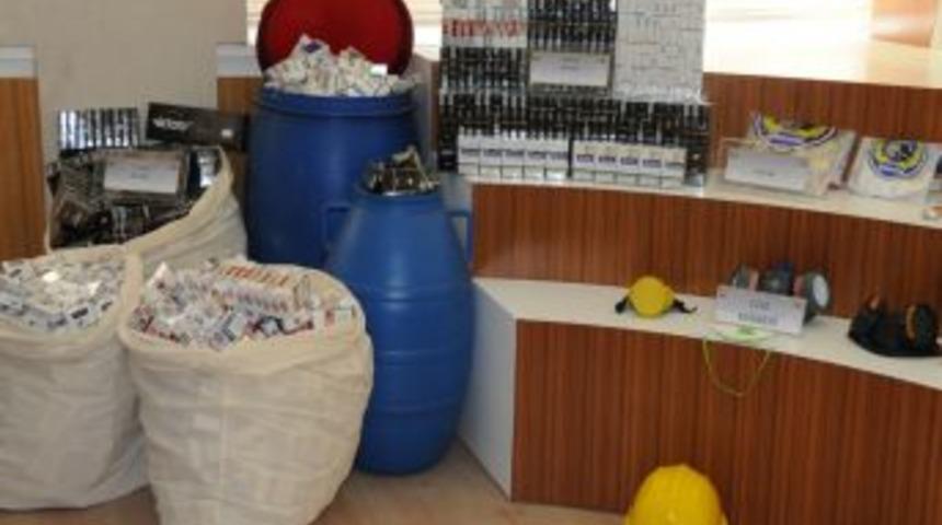 Ter&ouml;r Operasyonunda Ka&ccedil;ak Sigara Ele Ge&ccedil;irildi